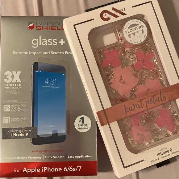 IPhone 8 Case-Mate Phone Case w/ Screen Protector